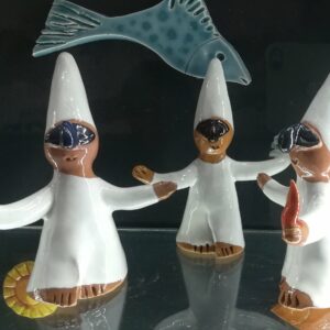 Pulcinella Collection - Statuetta di Pulcinella in Ceramica Vietrese